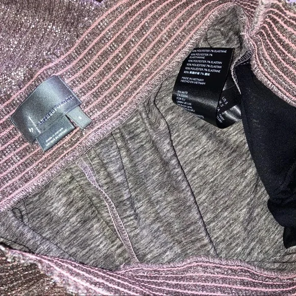 Anthropologie Pink Rose Metallic Shimmer Jogger Trouser Pants NWT - Picture 6 of 16